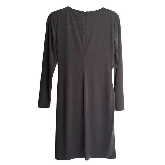 Ralph Lauren Black Sequin Keyhole Sheath
Faux Wrap Ruche Long Sleeve Dress - Picture 9 of 11